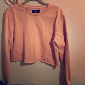 Cute pink cropped sweater